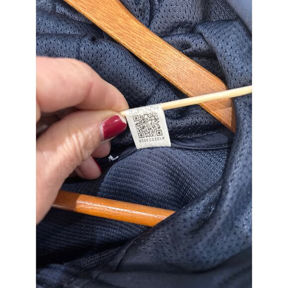 Adidas Real Madrid Authentic Soccer 1/4 Zip Hoodie Jacket Navy Blue Size XL - Picture 9 of 10